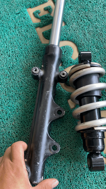 Phuộc xe máy Ex150 Trước và sau Đen. Mua bán Phụ tùng xe tại Huyện Châu Thành Đồng Tháp được đăng bởi Hồ Trần Absorber hình 1