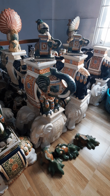 Đôn voi gốm Biên Hòa 🐘🐘🐘. Mua bán Cây cảnh, đồ trang trí tại Thành phố Biên Hòa Đồng Nai được đăng bởi Phúc Khang hình 1
