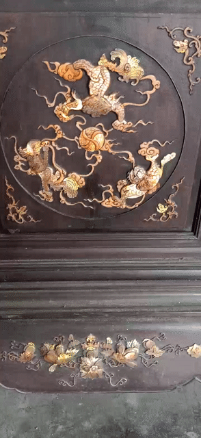 Tủ trang trí Gỗ Nhà rường Nâu. Mua bán Tủ, kệ gia đình tại Thành phố Huế Thừa Thiên Huế được đăng bởi Quốc Nguyễn hình 1