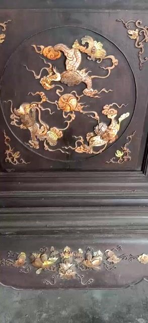 Tủ trang trí Gỗ Nhà rường Nâu. Mua bán Tủ, kệ gia đình tại Thành phố Huế Thừa Thiên Huế được đăng bởi Quốc Nguyễn hình 1