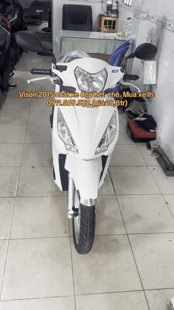 Honda Vision Trắng 2015 mà chất xe quá đẹp !. Mua bán Xe máy tại Thành phố Biên Hòa Đồng Nai được đăng bởi cửa hàng xe máy Anh Tuấn hình 1