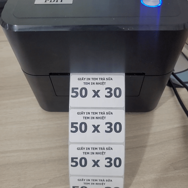 Tem in nhiệt 50x30. Mua bán Đồ dùng văn phòng tại Huyện Ninh Hải Ninh Thuận được đăng bởi An Đạt hình 1