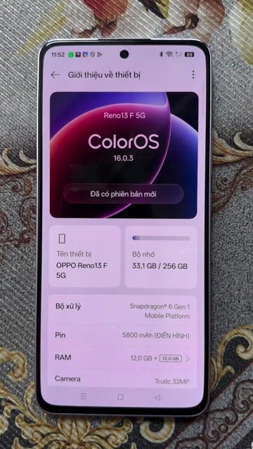 Oppo Reno 13F 5G 12GB/256GB Tím nhạt Đã sử dụng. Mua bán Điện thoại tại Quận Tân Bình Tp Hồ Chí Minh được đăng bởi Lyvan hình 1