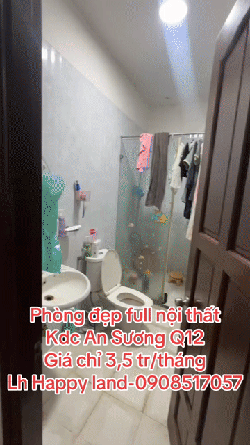 Cho thuê Phòng trọ Quận 12 Tp Hồ Chí Minh diện tích 30 m² giá 3,3 triệu/tháng