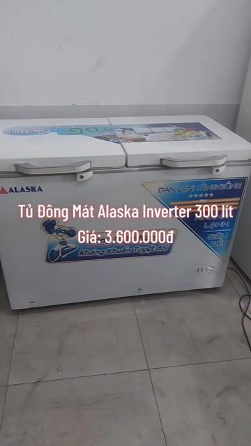 Tủ đông mát Alaska 300 lít Inverter. Mua bán Tủ lạnh tại Quận Bình Tân Tp Hồ Chí Minh được đăng bởi ĐIỆN MÁY VUI VẺ hình 1