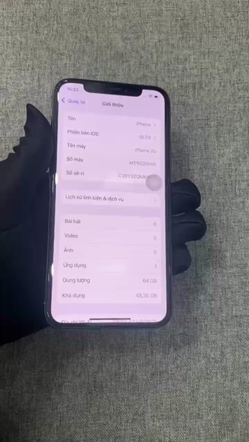 iPhone Xs 64GB Vàng Đẹp Màn zin qua ép kính. Mua bán Điện thoại tại Quận Thanh Xuân Hà Nội được đăng bởi EnterPhone hình 1