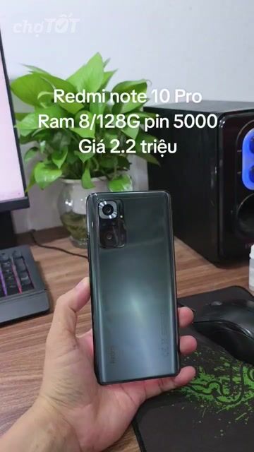 Redmi Note 10 Pro 8GB/128GB màn zin mượt pin khỏe. Mua bán Điện thoại tại Quận Hà Đông Hà Nội được đăng bởi Shop Điện Thoại Cũ Zin hình 1