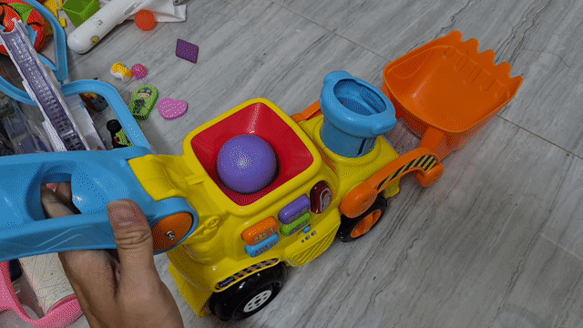 Xe đồ chơi Máy xúc Mỹ nhạc đèn còi. Mua bán Mẹ và bé tại Huyện Nhà Bè Tp Hồ Chí Minh được đăng bởi sang hình 1