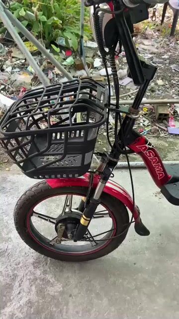Xe đạp điện Asama màu Đỏ Đã sử dụng. Mua bán Xe điện tại Huyện Kế Sách Sóc Trăng được đăng bởi Mai Thanh Tung hình 1