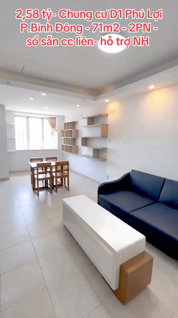 Mua bán Căn hộ Chung cư Khu dân cư Phú Lợi Quận 8 Tp Hồ Chí Minh diện tích 72 m² giá 2,58 tỷ