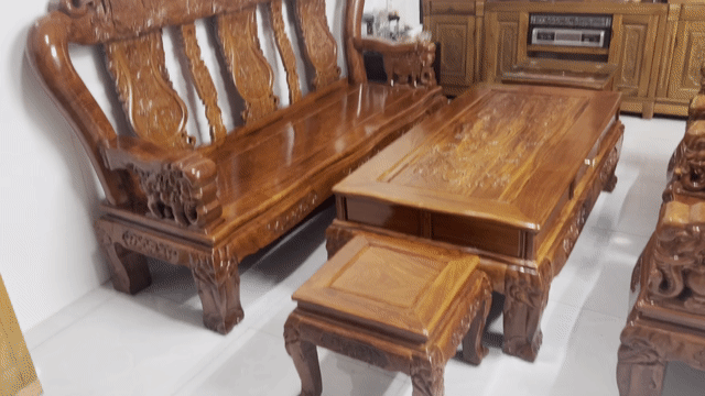 Bộ bàn Salon 6 món tay 12 Voi chiến gỗ Gõ 100%. Mua bán Bàn ghế tại Quận 12 Tp Hồ Chí Minh được đăng bởi Nguyễn Hoà hình 1