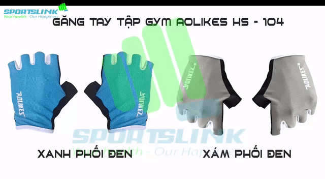 Găng tay tập GYM Aolikes A104. Mua bán Đồ thể thao, Dã ngoại tại Quận Hai Bà Trưng Hà Nội được đăng bởi Hồng Hường hình 1
