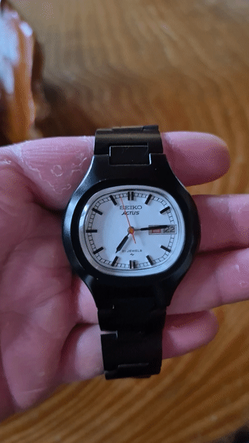 Đồng hồ Seiko Actus Automatic Nam Đen Thép. Mua bán Đồng hồ tại Thành phố Đà Lạt Lâm Đồng được đăng bởi Bo Trần hình 1