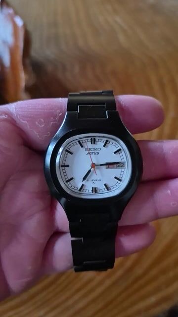 Đồng hồ Seiko Actus Automatic Nam Đen Thép. Mua bán Đồng hồ tại Thành phố Đà Lạt Lâm Đồng được đăng bởi Bo Trần hình 1