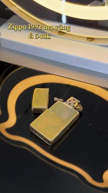 Bật lửa Zippo Vintage mạ vàng 1991. Mua bán Đồ sưu tầm, đồ cổ tại Quận 7 Tp Hồ Chí Minh được đăng bởi Thanh Tâm hình 1