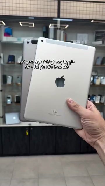 Ipad gen6 32gb 4g lắp được sim zin full máy đẹp. Mua bán Máy tính bảng tại Thành phố Biên Hòa Đồng Nai được đăng bởi Ipad Táo Xịn hình 1