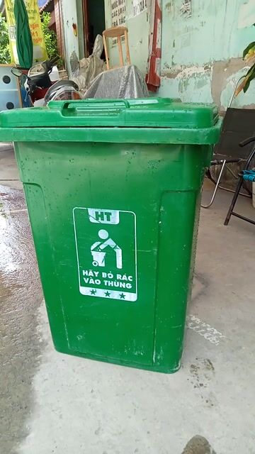 Thùng rác nhựa Xanh lá đơn giản. Mua bán Nội thất, đồ gia dụng khác tại Quận Bình Tân Tp Hồ Chí Minh được đăng bởi Gia My hình 1