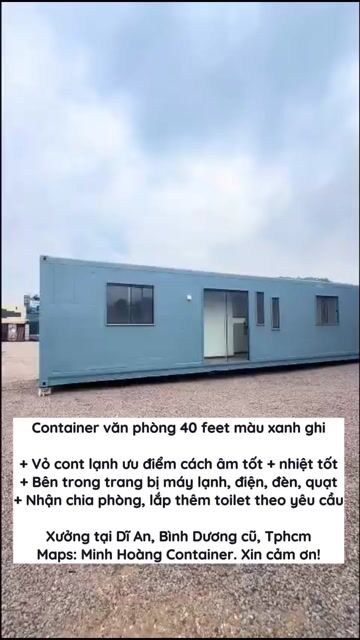 Công văn phòng 40f xanh ghi ko wc video thực tế. Mua bán Đồ dùng văn phòng tại Thành phố Dĩ An Bình Dương được đăng bởi Minh Hoàng Container hình 1