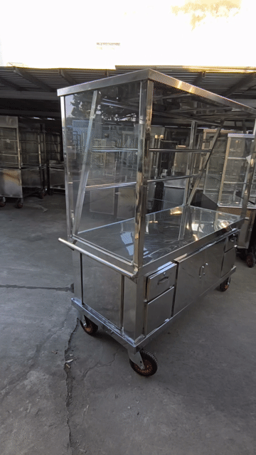 Xe đẩy bán hàng Inox Đại Hải Phát Bạc. Mua bán Đồ chuyên dụng, Giống nuôi trồng tại Huyện Bình Chánh Tp Hồ Chí Minh được đăng bởi Inox Gia Rẻ Nhất hình 1