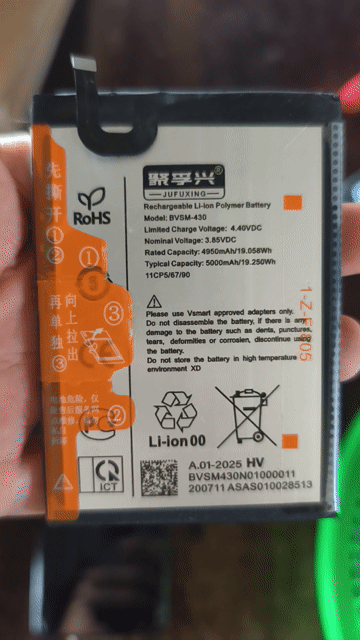 Pin điện thoại JUFUXING BVSM-430. Mua bán Phụ kiện (Màn hình, Chuột...) tại Huyện Châu Phú An Giang được đăng bởi Huỳnh Văn hồ hình 1