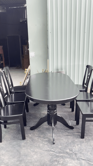 Bộ bàn ăn Gỗ 6 ghế 1m8x90cm. Mua bán Bàn ghế tại Quận Bình Tân Tp Hồ Chí Minh được đăng bởi Hàng Thanh Lý Hằng Phương hình 1