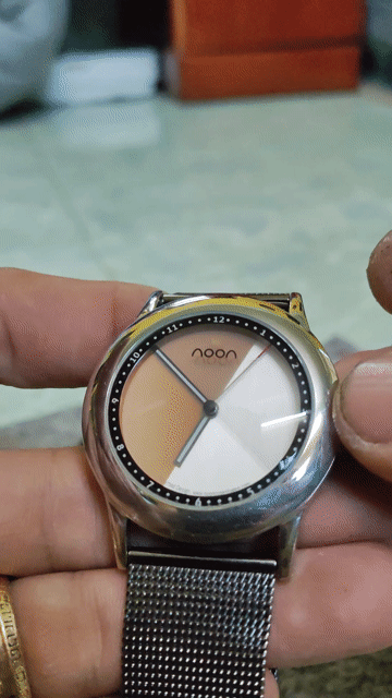 Đồng hồ Noon 38mm dây lụa máy Nhật. Mua bán Đồng hồ tại Thành phố Long Xuyên An Giang được đăng bởi ĐIỆN CƠ 5 BẰNG hình 1