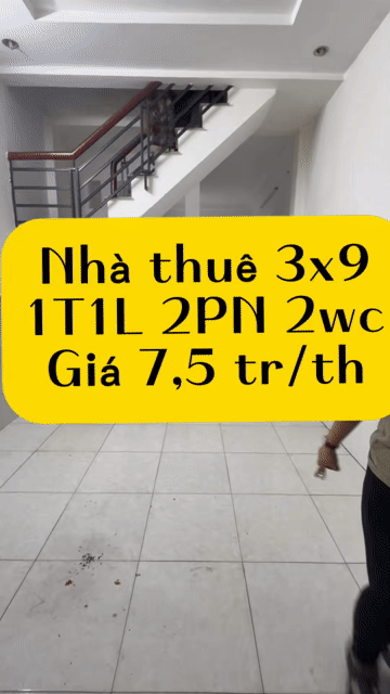 Cho thuê Nhà ở Quận Gò Vấp Tp Hồ Chí Minh diện tích 25 m² giá 7,5 triệu/tháng