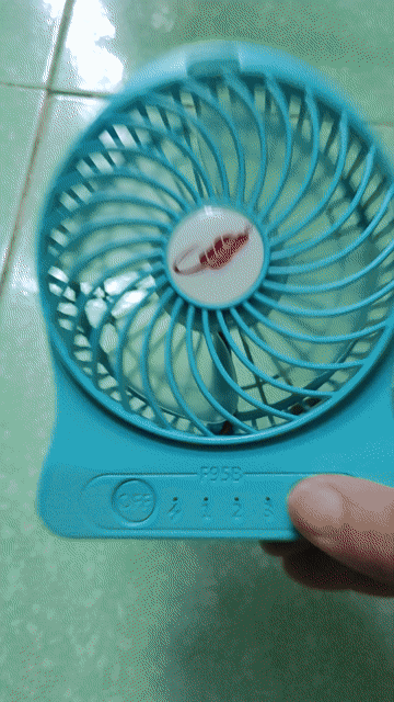 Quạt mini Gongtian F95B 4inch dùng pin 18650. Mua bán Quạt tại Quận Tân Bình Tp Hồ Chí Minh được đăng bởi Anh Tuan hình 1