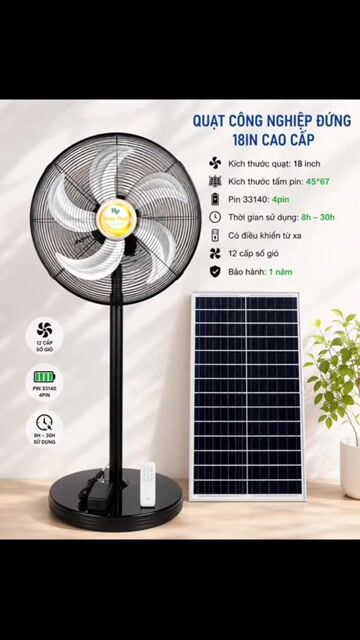 Quạt Làm Mát Năng Lượng Mặt trời. 1.900.000vnđ/1C. Mua bán Quạt tại Quận Bình Tân Tp Hồ Chí Minh được đăng bởi Nhân Phát SoLar Light hình 1