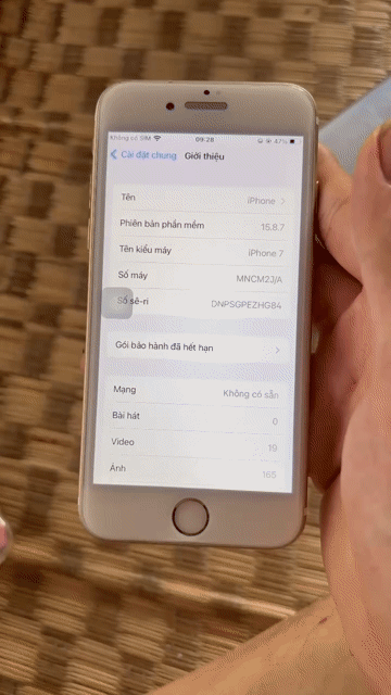 iPhone 7 128GB Vàng Đã qua sử dụng. Mua bán Điện thoại tại Quận Cái Răng Cần Thơ được đăng bởi Văn Sang hình 1