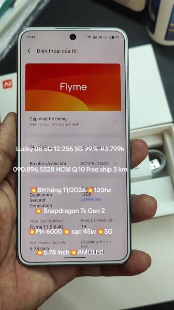 Oppo A6 Pro 8.128 New #6tr5. Mua bán Điện thoại tại Quận 10 Tp Hồ Chí Minh được đăng bởi Trần Văn Quyền hình 1