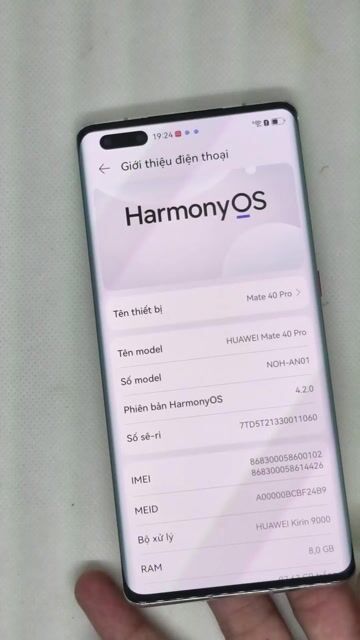 Huawei Mate 40 Pro 8/128GB pin 100%, sẵn google. Mua bán Điện thoại tại Quận Thanh Xuân Hà Nội được đăng bởi Đỗ Mạnh Nhuận hình 1