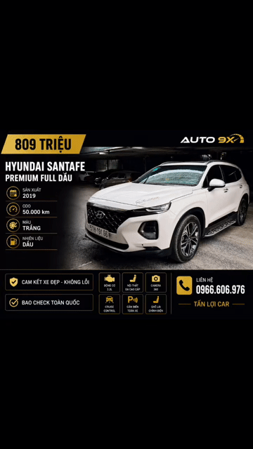 𝐇𝐲𝐮𝐧𝐝𝐚𝐢 𝐒𝐚𝐧𝐭𝐚𝐟𝐚 𝐏𝐫𝐞𝐦𝐢𝐮𝐦 𝐅𝐮𝐥𝐥 𝐃𝐚̂̀𝐮 𝐌𝐨𝐝𝐞𝐥 𝟐𝟎𝟐𝟎 - 5v. Mua bán Ô tô tại Thành phố Thủ Đức Tp Hồ Chí Minh được đăng bởi Tấn Lợi Car hình 1