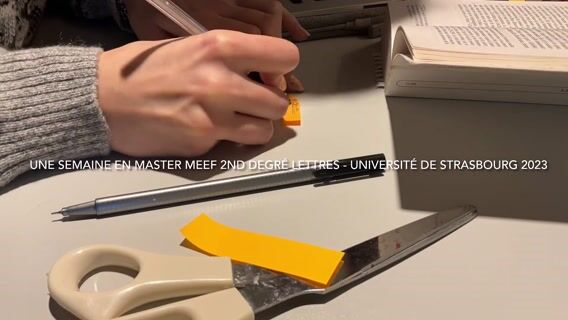 Une semaine en master MEEF !