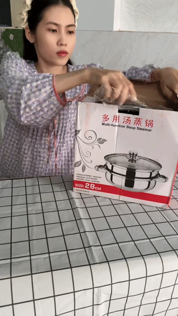 Nồi hấp Inox 2 tầng. Mua bán Dụng cụ nhà bếp tại Thành phố Hà Tĩnh Hà Tĩnh được đăng bởi Đại Lý Quang Trung hình 1