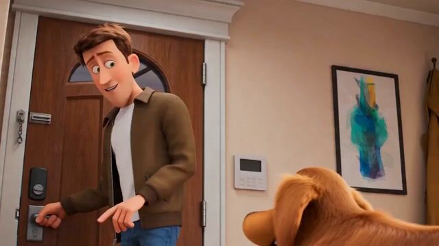 Adult Male and Golden Retriever Subject Description