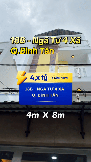 Mua bán Nhà ở Quận Bình Tân Tp Hồ Chí Minh diện tích 34 m² giá 4 tỷ