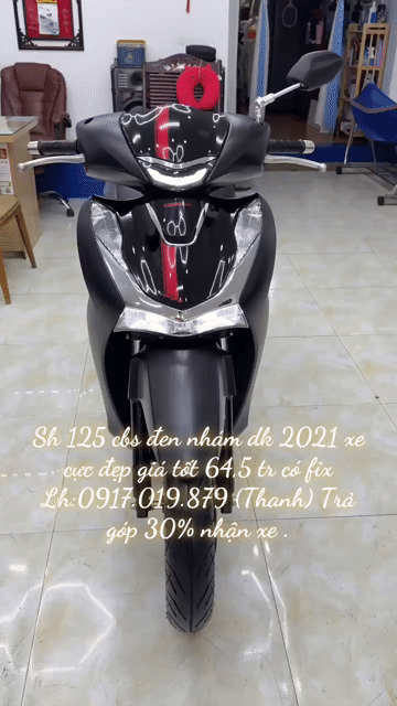 Honda SH 125 CBS 2021 Đen nhám. Mua bán Xe máy tại Thành phố Vũng Tàu Bà Rịa - Vũng Tàu được đăng bởi XE MÁY BẢO THANH  TPVŨNG TÀU hình 1