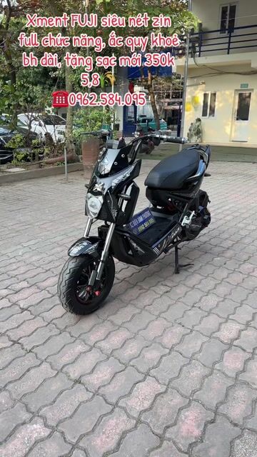 Xe máy điện Xment Fuji Đen bạc. Mua bán Xe điện tại Quận Bắc Từ Liêm Hà Nội được đăng bởi Xe điện Bình Phương hình 1