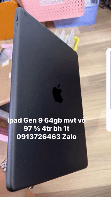 Apple iPad Gen 9 64GB Đen Đã sử dụng. Mua bán Máy tính bảng tại Quận 11 Tp Hồ Chí Minh được đăng bởi Nguyễn hiển Vinh hình 1
