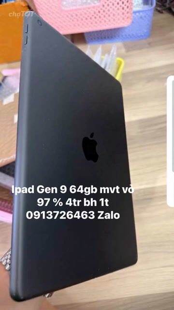 Apple iPad Gen 9 64GB Đen Đã sử dụng. Mua bán Máy tính bảng tại Quận 11 Tp Hồ Chí Minh được đăng bởi Nguyễn hiển Vinh hình 1