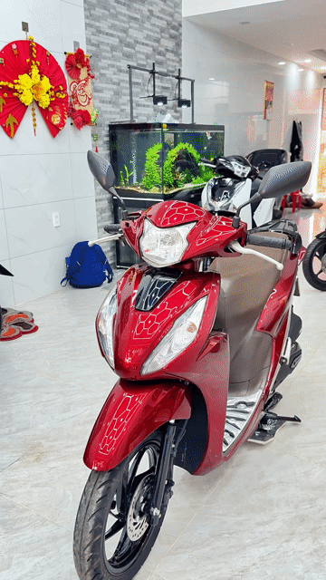 Honda Vision màu Đỏ. Mua bán Xe máy tại Quận Thanh Khê Đà Nẵng được đăng bởi Thành Đại   hình 1
