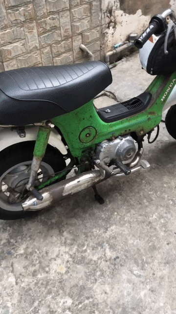 Honda CF50 1987 Xanh 49cc Chaly 6 tr 5 máy êm. Mua bán Xe máy tại Huyện Dầu Tiếng Bình Dương được đăng bởi Đào Tấn hình 1