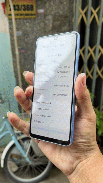 Samsung Galaxy A33 5G 8/128GB Zin VN. Mua bán Điện thoại tại Quận 4 Tp Hồ Chí Minh được đăng bởi Quốc Đạt 888 hình 1