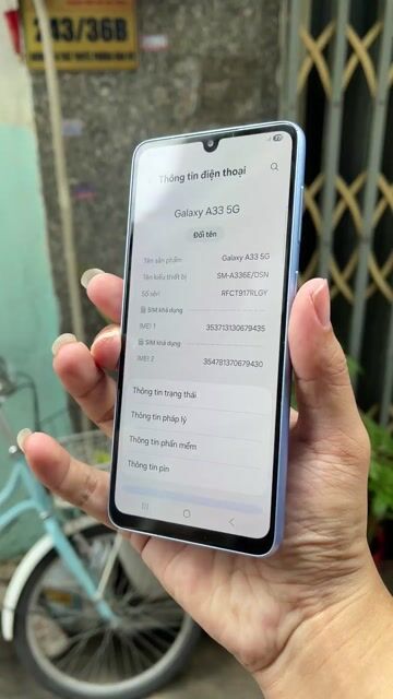 Samsung Galaxy A33 5G 8/128GB Zin VN. Mua bán Điện thoại tại Quận 4 Tp Hồ Chí Minh được đăng bởi Quốc Đạt 888 hình 1