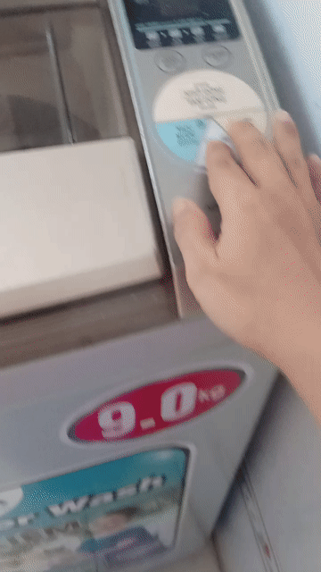 Máy giặt Aqua 9kg Giặt vắt Xám. Mua bán Máy giặt tại Quận Gò Vấp Tp Hồ Chí Minh được đăng bởi Quỳnh Nga  hình 1