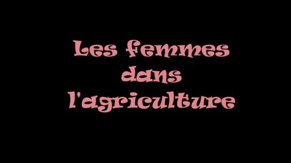 Les femmes dans l'agriculture