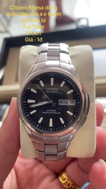 Đồng hồ Citizen Eco-Drive Attesa Bạc Nam. Mua bán Đồng hồ tại Thị xã Tân Châu An Giang được đăng bởi Khang hình 1