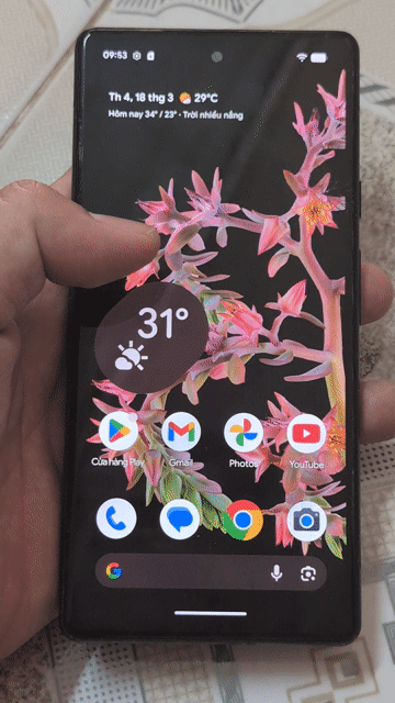 Google Pixel 6 128GB Đen. Mua bán Điện thoại tại Thành phố Thủ Đức Tp Hồ Chí Minh được đăng bởi Phan Hữu Luân hình 1