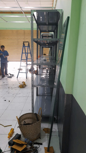 Kệ sắt V lỗ 5tầng . Mua bán Tủ, kệ gia đình tại Thành phố Biên Hòa Đồng Nai được đăng bởi Thu Hoàng hình 1